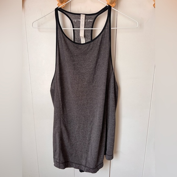 Lululemon Time to Sweat Tank My Race My Pace Heathered Black - Picture 3 of 6